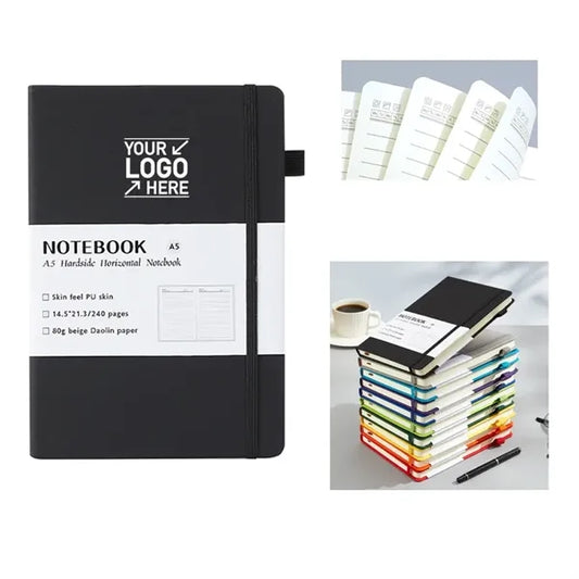 A5 Hardcover  Horizontal Line Notebook