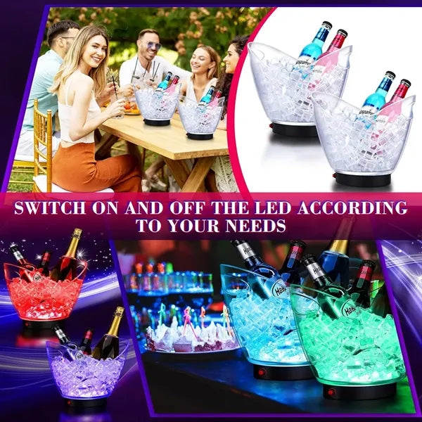 RGB Colorful Changing LED Ice Buckets
