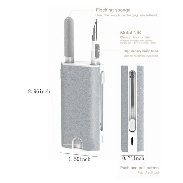 Multifunctional portable electronic keyboard cleaning  kit