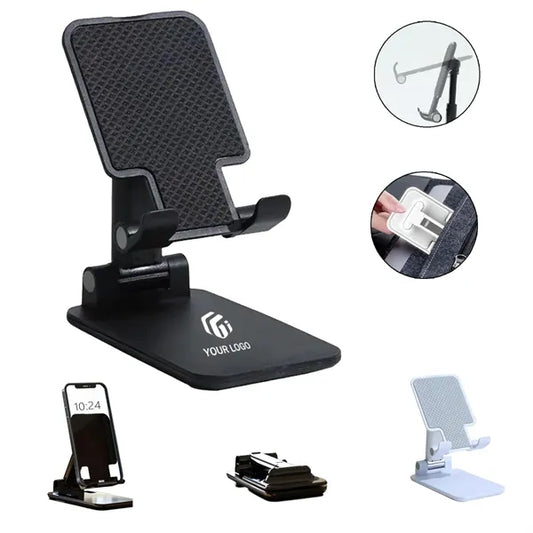 Practical portable foldable desktop mobile phone stand