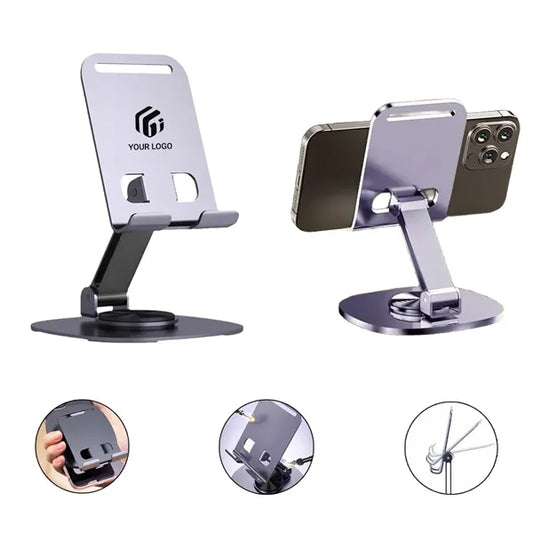 Portable rotatable heat dissipation foldable phone stand
