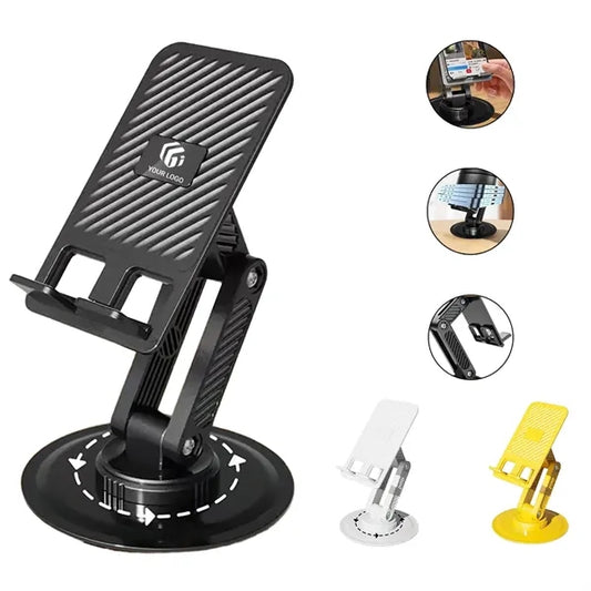 Portable foldable retractable rotating stable phone stand