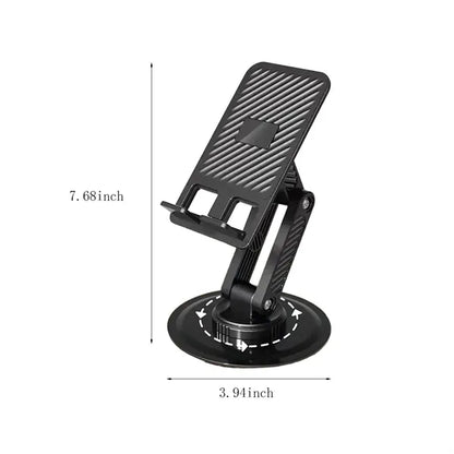 Portable foldable retractable rotating stable phone stand