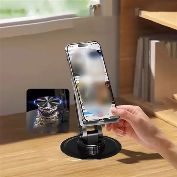 Portable foldable retractable rotating stable phone stand