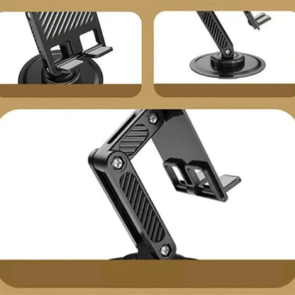 Portable foldable retractable rotating stable phone stand