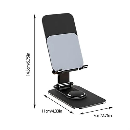 Practical foldable rotating desktop mobile phone stand