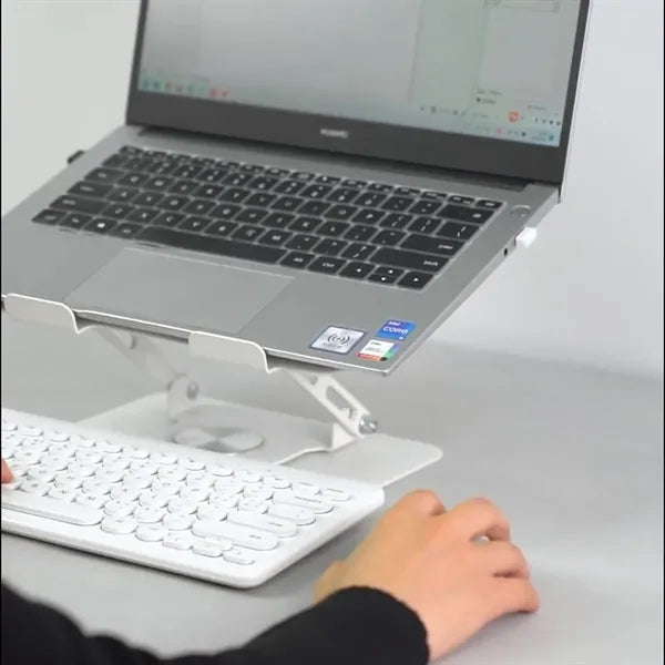 Foldable rotatable liftable heat dissipation laptop stand