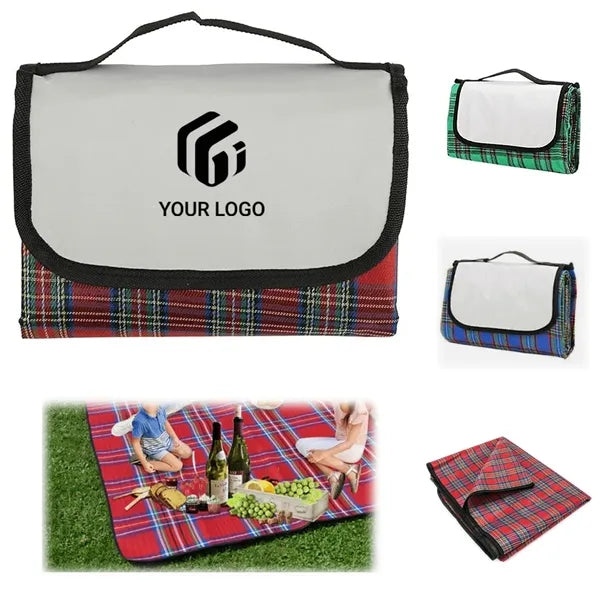 Thickened waterproof foldable portable picnic blanket