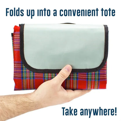 Thickened waterproof foldable portable picnic blanket