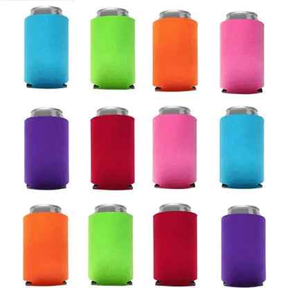 Beer And Coke Can Insulation Pads With Folding Bottom Cover