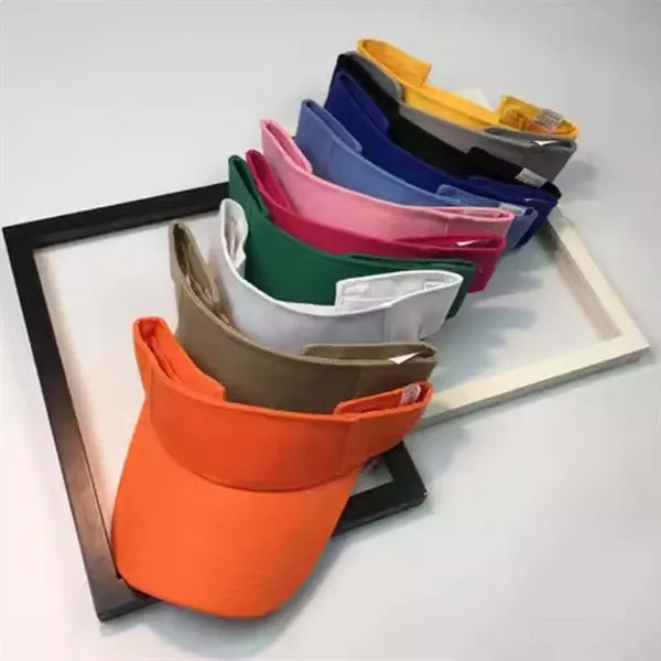 Adjustable empty top men women sport cap sun visor hat