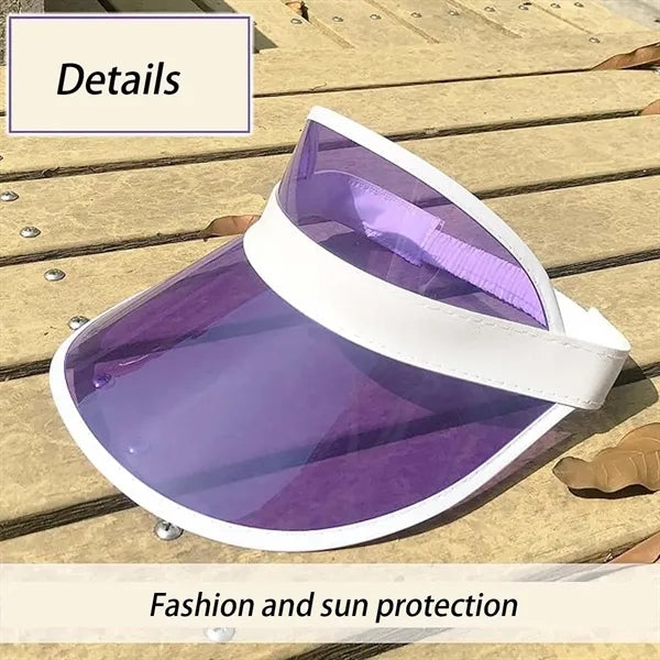 Retro Clear Colorful Tourist Beach Tennis Golf Sun Visor Hat