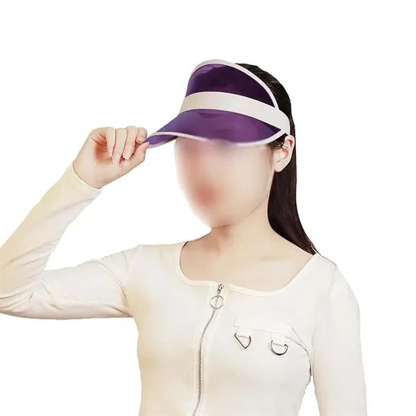Retro Clear Colorful Tourist Beach Tennis Golf Sun Visor Hat
