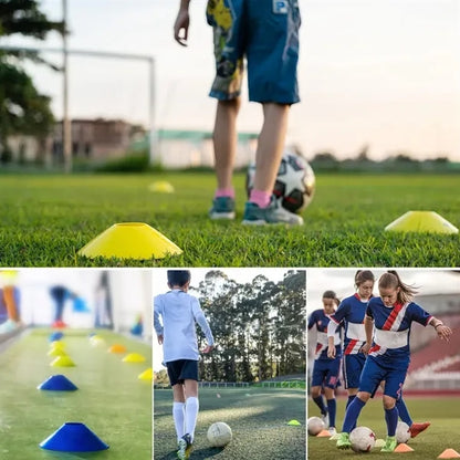 25pcs Set Agility Soccer Cones with Carry Bag and Holder