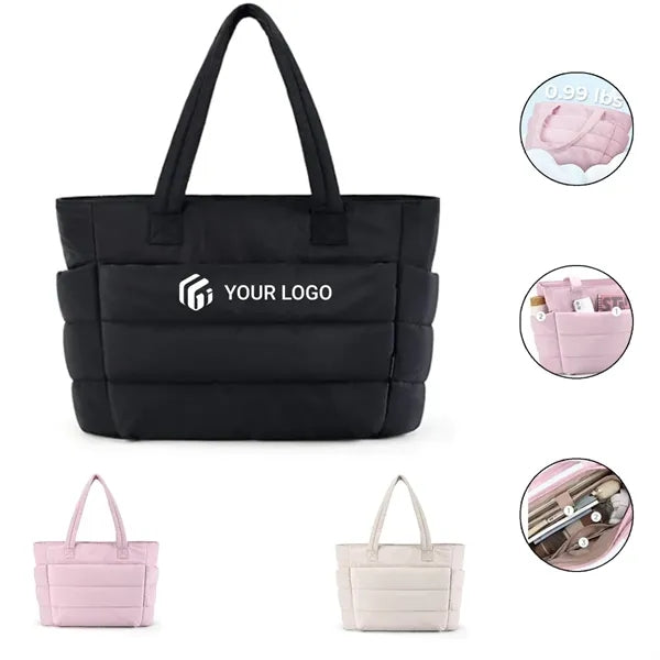 Large capacity fashionable light fluffy handbag shoulder bag
