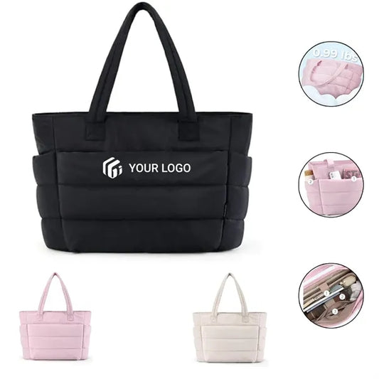 Large capacity fashionable light fluffy handbag shoulder bag