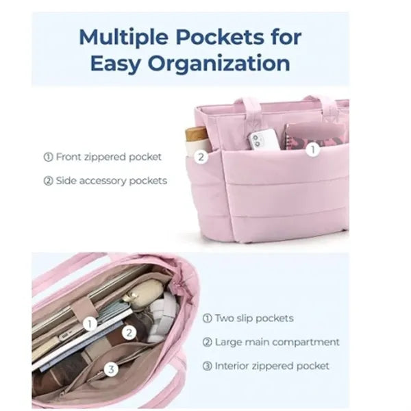 Large capacity fashionable light fluffy handbag shoulder bag