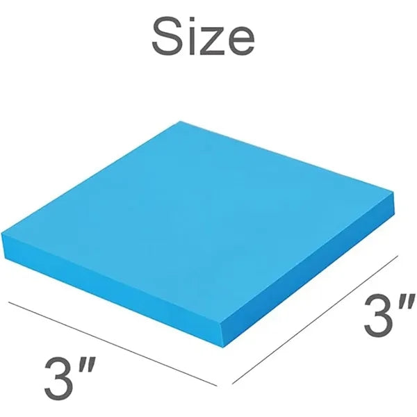 3" x 3" Bright Color Square Sticky Notes 50 Sheets per Pad