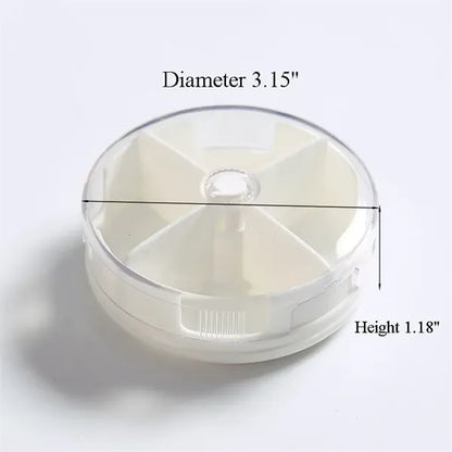 4 in 1 Plastic Portable Travel Pill Organizer Case Box