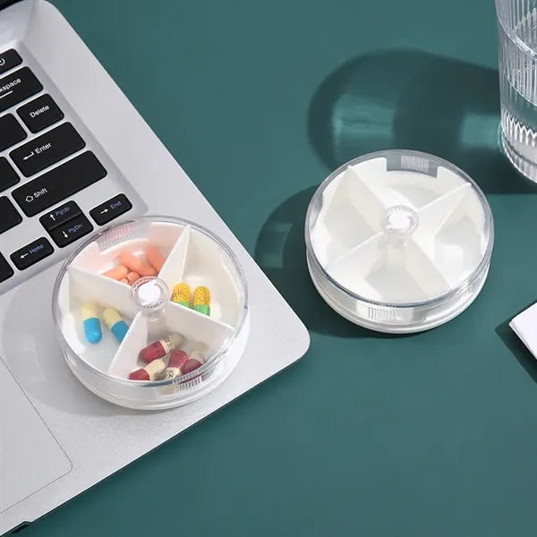 4 in 1 Plastic Portable Travel Pill Organizer Case Box