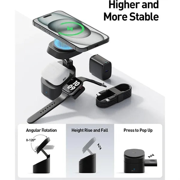3 in 1 Foldable Wireless Charging Station