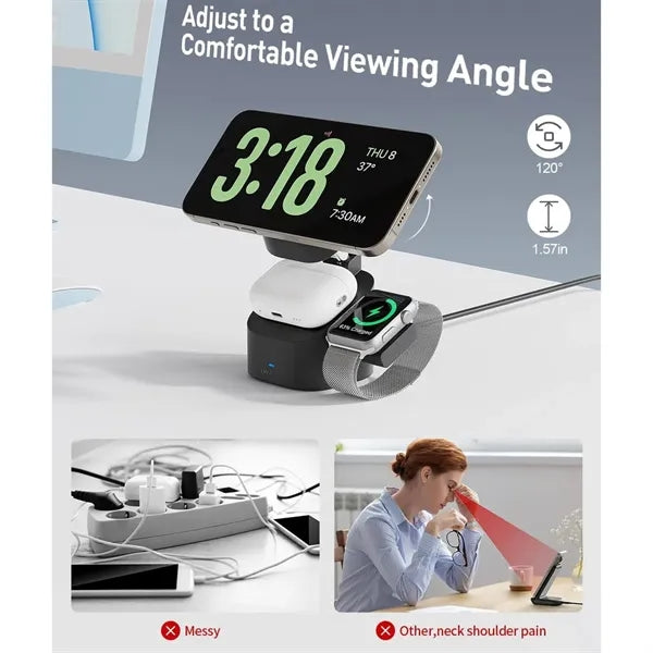 3 in 1 Foldable Wireless Charging Station