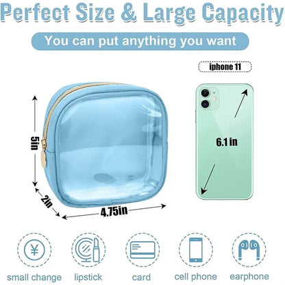 Clear Mini Travel Makeup Bag