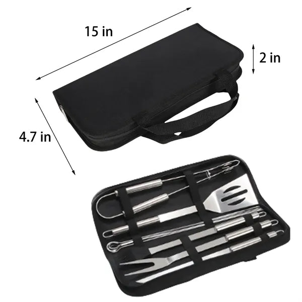 9-Piece BBQ Utensil Tool Set