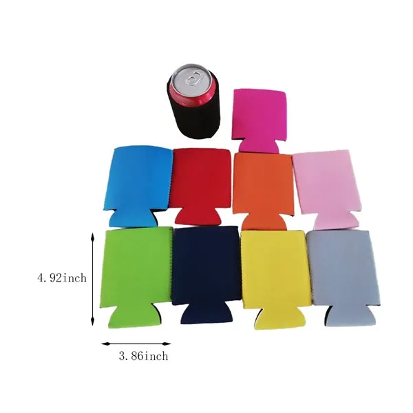 DIY personalized collapsible slim beer can coolers sleeves