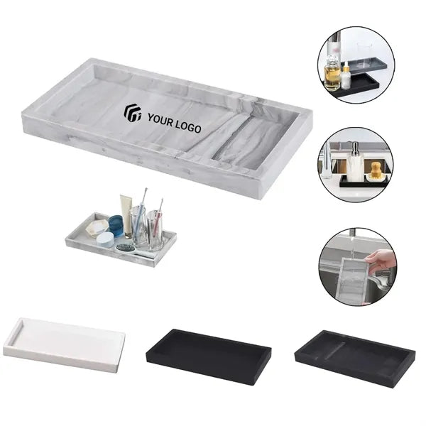 Silicone storage kitchen counter vanity soap  bathroom tray