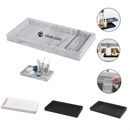 Silicone storage kitchen counter vanity soap  bathroom tray