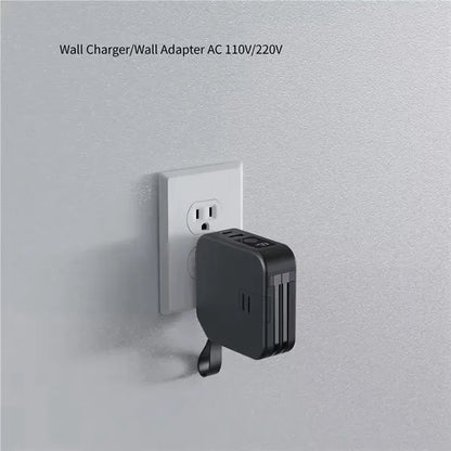 Magnetic wireless power bank 5-in-1 10000mah comes wire pin