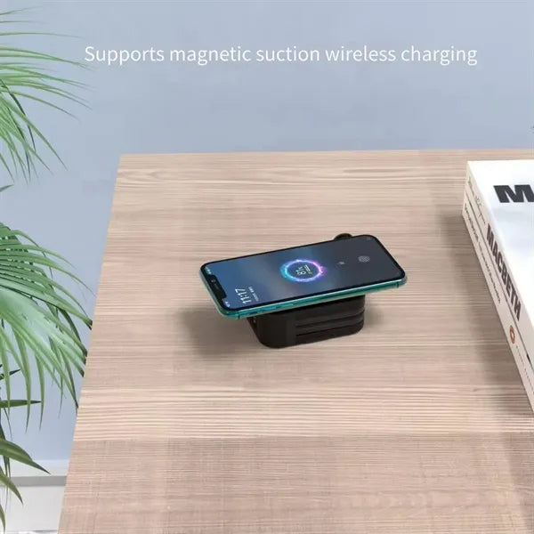 Magnetic wireless power bank 5-in-1 10000mah comes wire pin