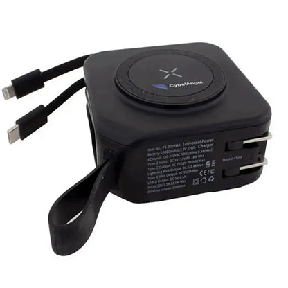 Magnetic wireless power bank 5-in-1 10000mah comes wire pin