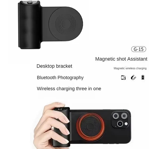 Phone Camera Grip Holder with Shutter