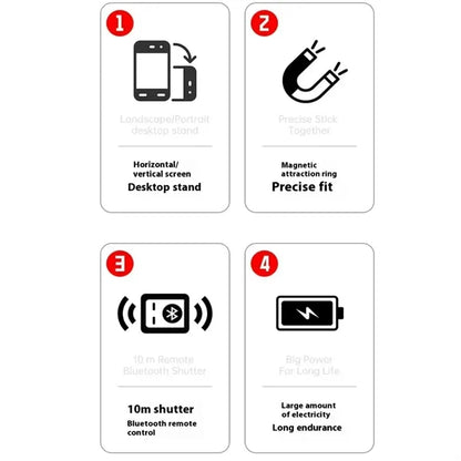 Phone Camera Grip Holder with Shutter