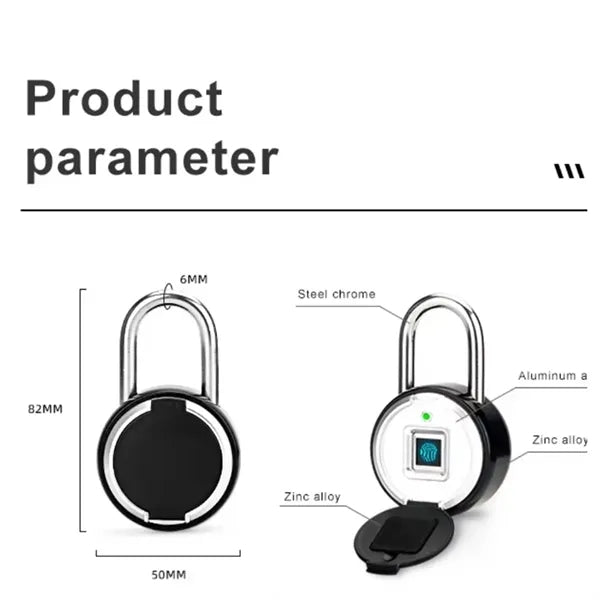 Intelligent fingerprint padlock