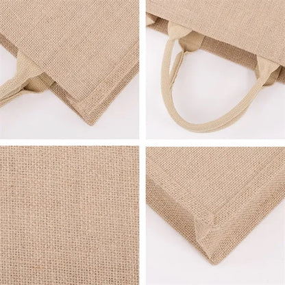 Practical Portable Multipurpose Customizable Jute Tote Bag