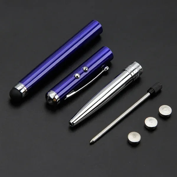 4-in-1 Stylus Metal Pen with LED Light