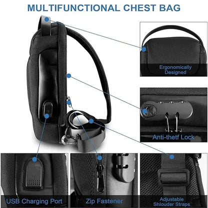 Anti Theft Crossbody Sling Bag