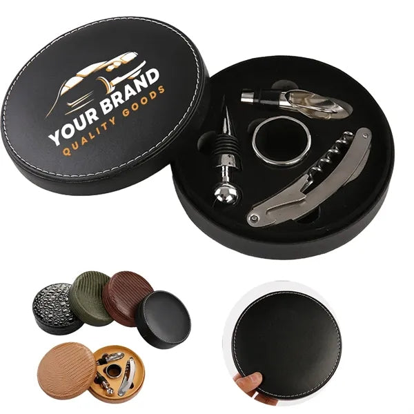 Red Wine Bottle Opener Stopper Set Accessories Gift