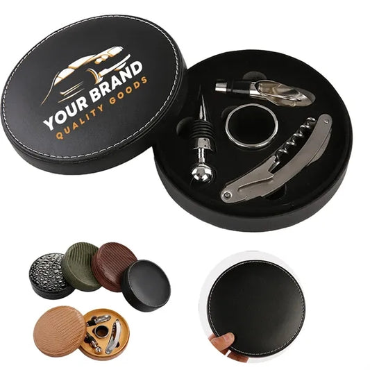 Red Wine Bottle Opener Stopper Set Accessories Gift