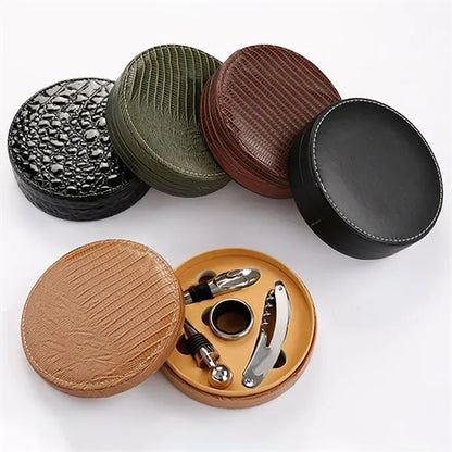 Red Wine Bottle Opener Stopper Set Accessories Gift