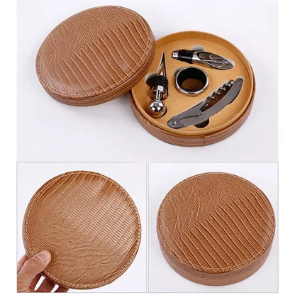 Red Wine Bottle Opener Stopper Set Accessories Gift