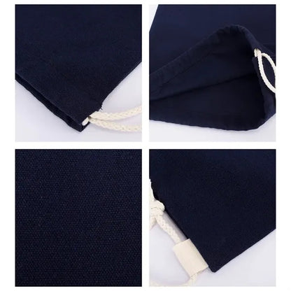Colorful multifunctional portable canvas drawstring backpack