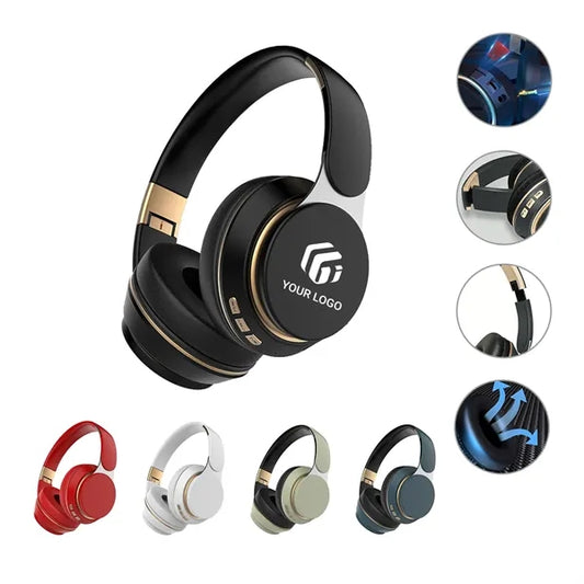 Foldable Fast Charge Wireless and Wired Bluetooth Headphones