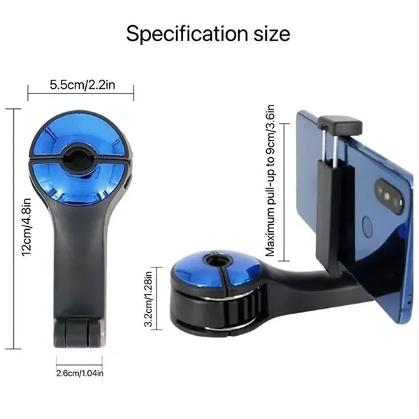 2 in 1 Car Seat Hooks with Phone Holder