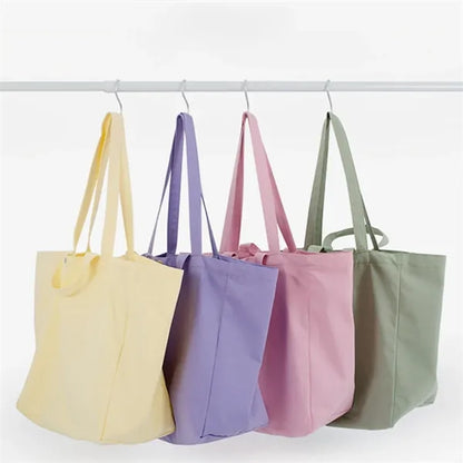 Large capacity portable colorful customizable canvas bag