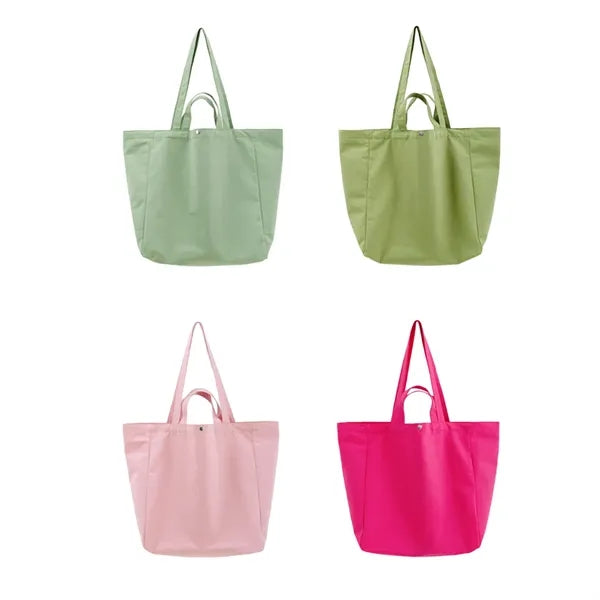 Large capacity portable colorful customizable canvas bag