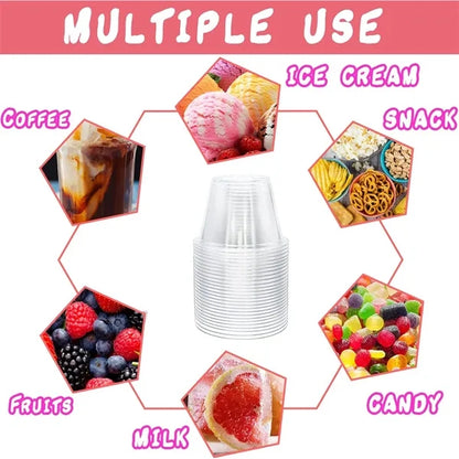 Eco-Friendly Disposable Clear Plastic Cup for Cold Beverages
